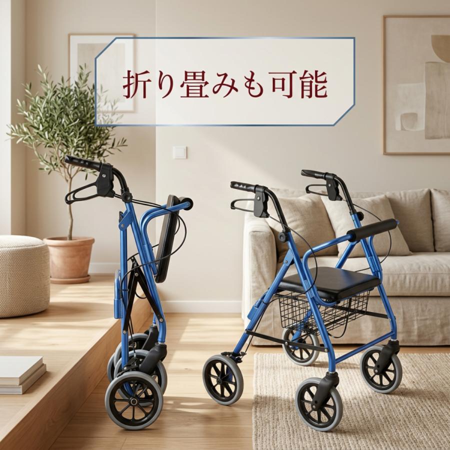 竹虎 歩行器 シルバーカー 座れる 収納 手押し車 シルバーカーに見え