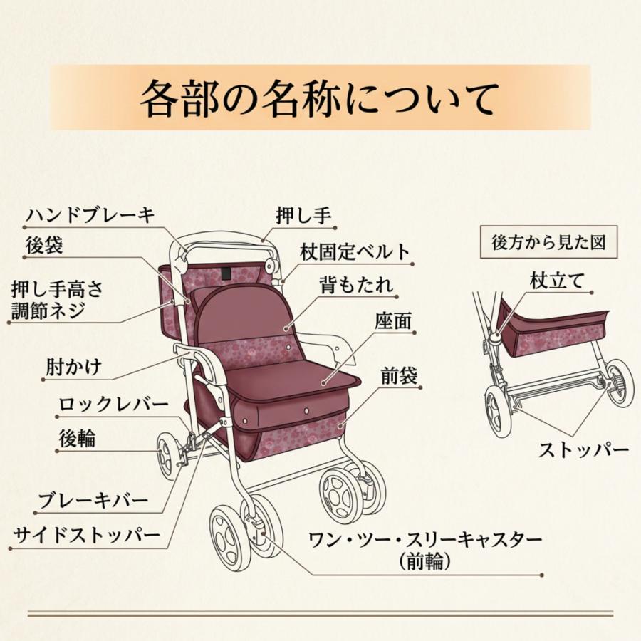Tacaof シルバーカー 座れる シルバーカーに見えない 折りたたみ 歩行