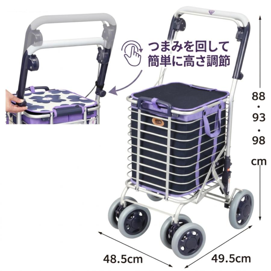 シルバーカー 手押し車 ショッピングカート 歩行器 高齢者 シルバー