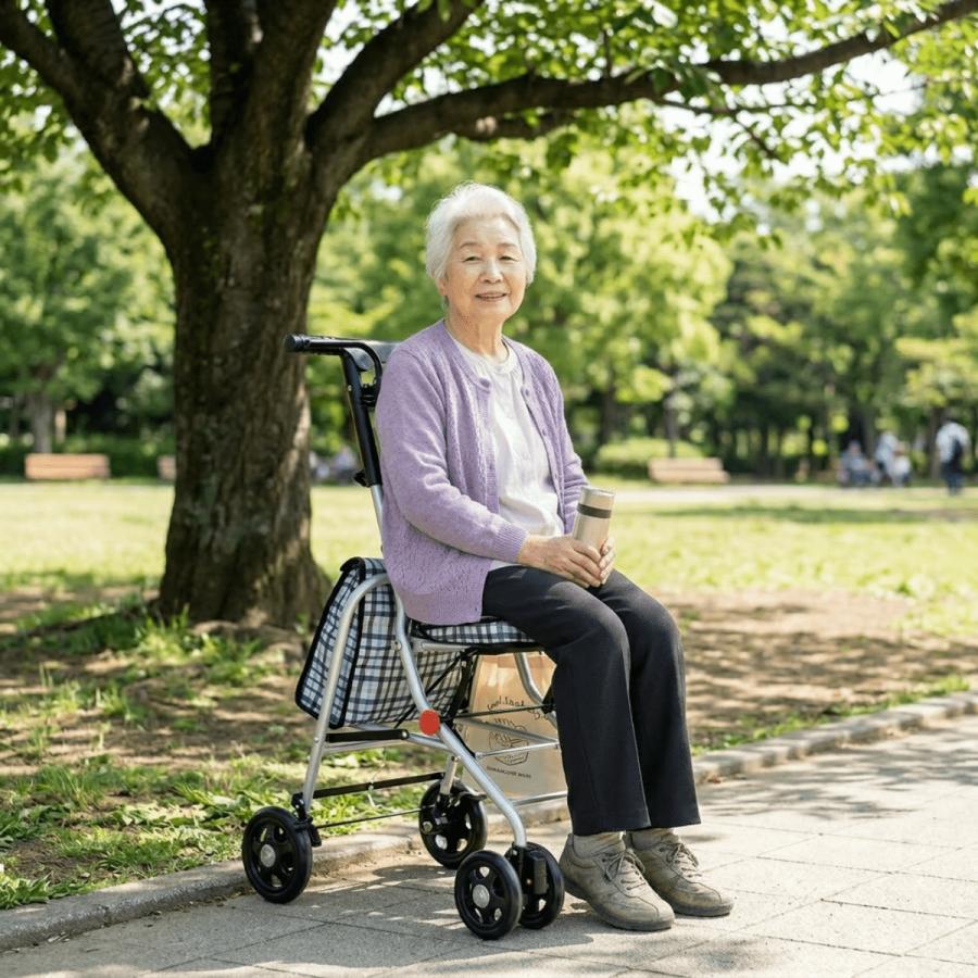 Tacaof シルバーカー シルバーカーに見えない SGマーク おしゃれ 女性