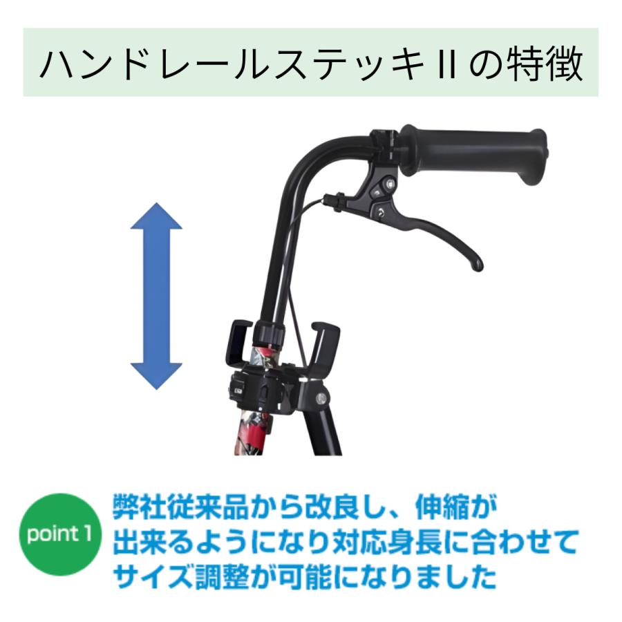 フジホーム 杖 介護 つえ 人気杖 ハンドレールステッキII WB5134