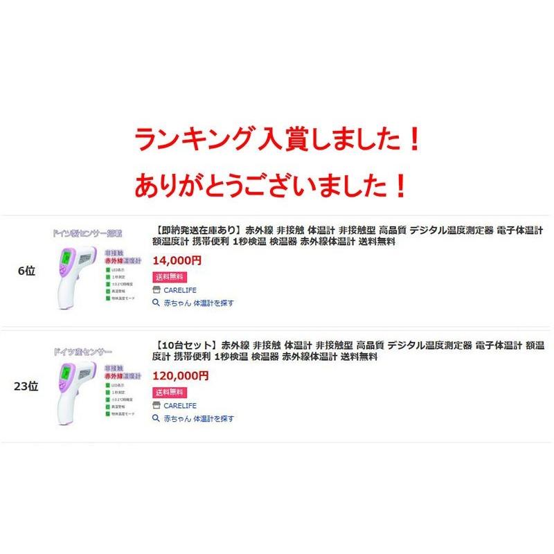 【日本国内発送】赤外線 非接触 体温計 非接触型 高品質 デジタル温度測定器 電子体温計 額温度計 携帯便利 1秒検温 検温器 赤外線体温計｜carelife2015｜02