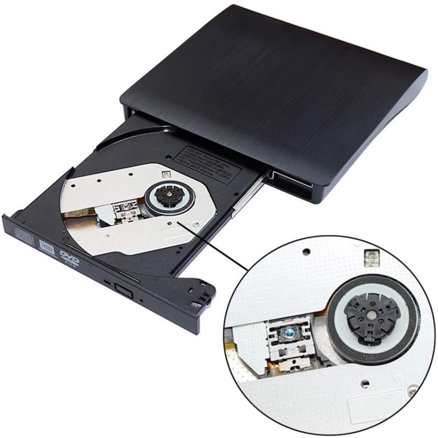 USB4.0スリム外付けDVDRW CDライター、ドライブバーナーリーダー