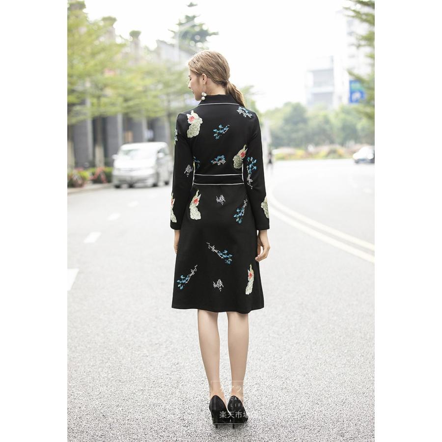 メール便送料無料 19新作 フォーマルドレス 欧米セレブ 秋 冬 花柄刺繍ワンピース花柄ドレスパーティードレス 最安値に挑戦 Globeedconsultancy Com