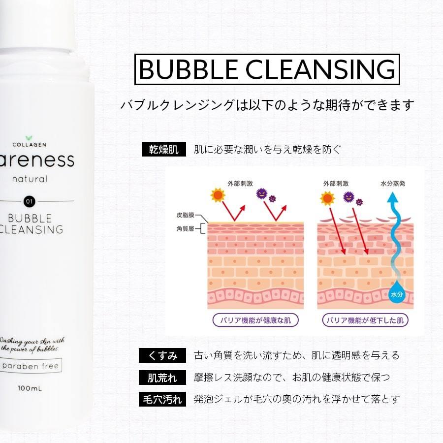 公式 ケアネス careness バブルクレンジング クレンジングジェル 敏感