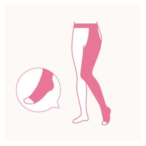 メディカルサポート　Prima(プリマ)　Y40ベルト付片脚ストッキング　L40-YBO00Be　オープン　オーダーメイド