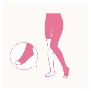 メディカルサポート　Prima(プリマ)　Y40パンティー部付片脚ストッキング　L40-YKO00Be　オープン　オーダーメイド