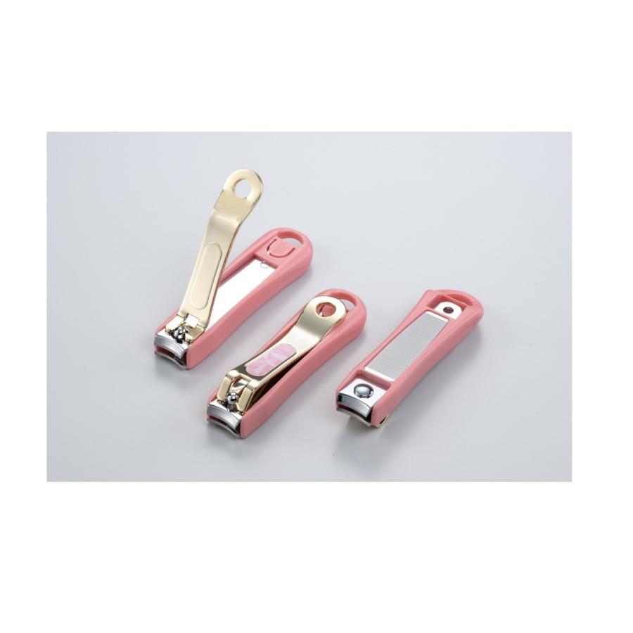 ゴールドつめきり　Ｍサイズ　ピンク　グリーンベル　(　爪切り　つめきり　女性　大人かわいい　ネイル　ネイルケア　)　メール便 |  | 01