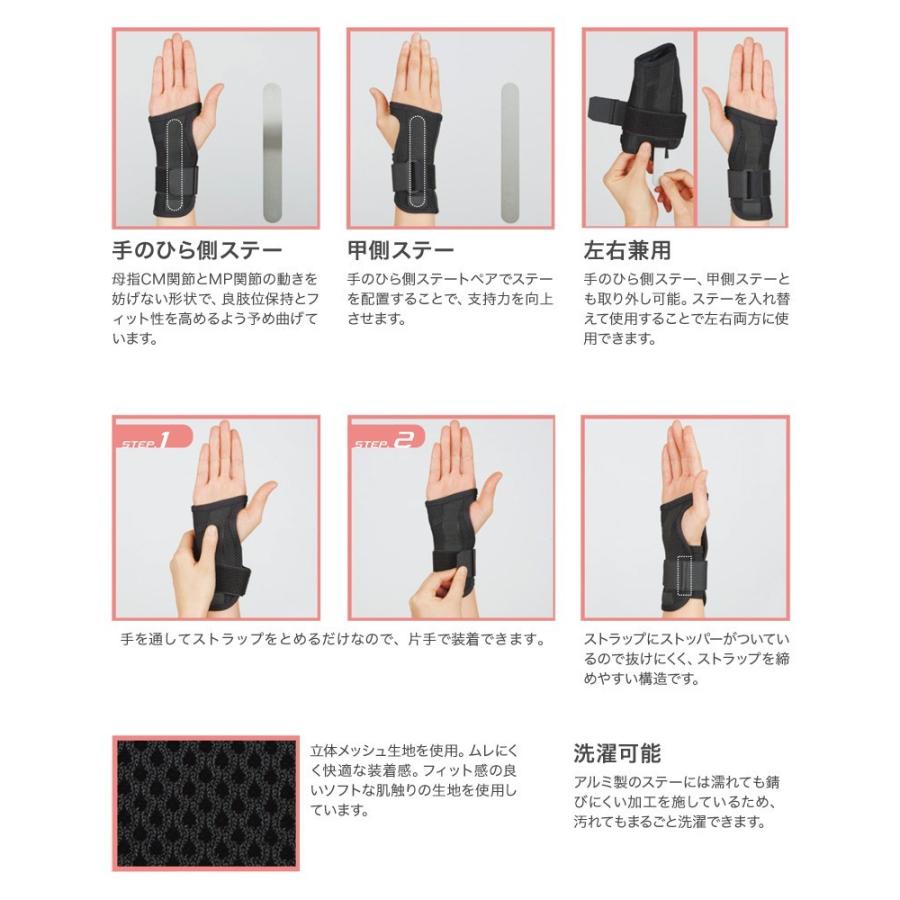 【速達】ファシリエイドサポーター 手くび (S,M,L) SIGMAX シグマックス 手くび用サポーター 手首 医療用 303301 303302 303303｜careshop-sakura｜02