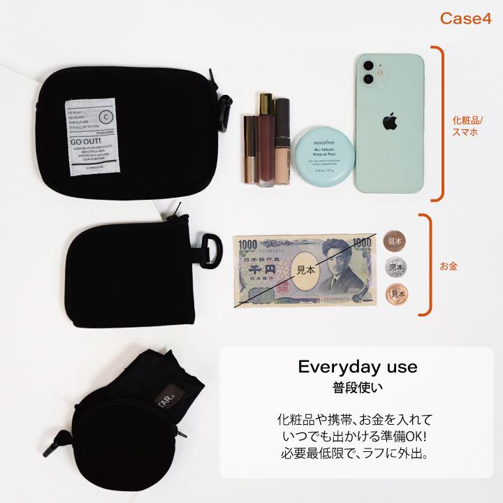 CARESTAR（ケアスター） 防水 ネックポーチ 3連 マルチケース エコ