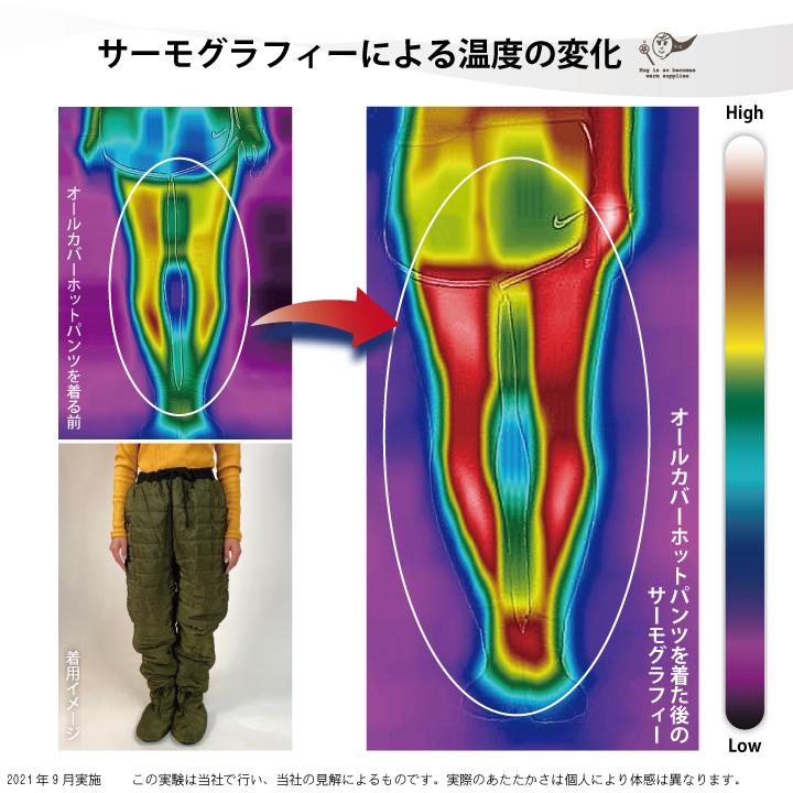 極暖 足先までカバー ロングパンツ 蓄熱素材 ダウン 暖パン ぽかぽか 防寒 冷え性対策 アウトドア キャンプ ボトムス ユニセックス CARESTAR｜carestar-shop｜17