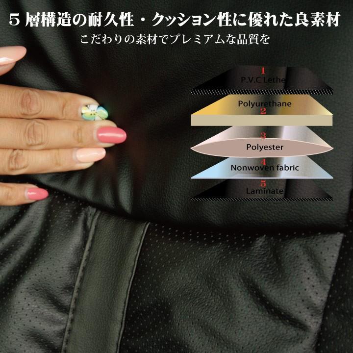 後席シートカバー ホンダ インサイト (INSIGHT) シートカバー リアのみ グランウィング ギャザー＆パンチング ※オーダー生産（約45日後出荷）代引き不可 | z-style | 05