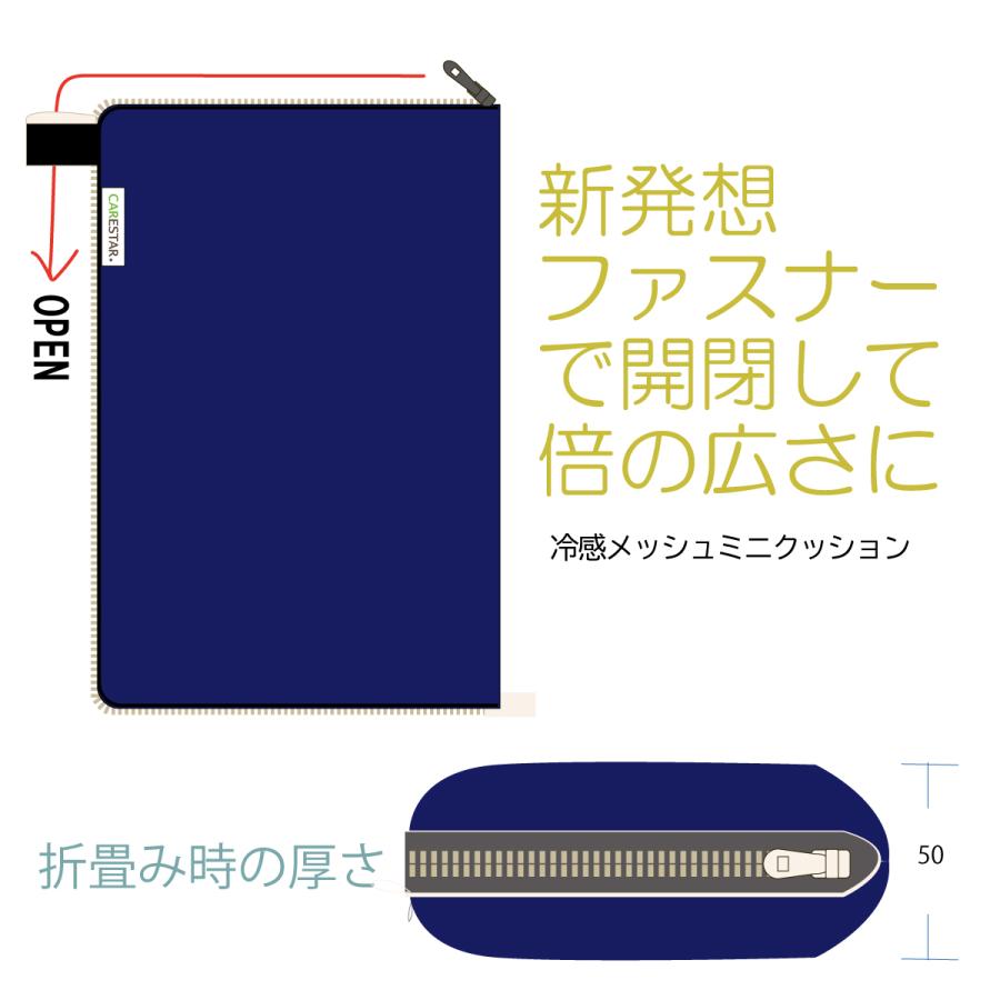 CARESTAR（ケアスター） 接触冷感 ミニクッション 通気性 メッシュ