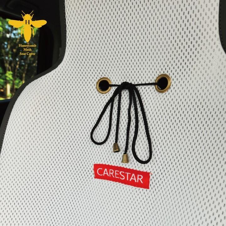 2席セット クール シートカバー 涼感 ホワイト ハニカムメッシュ 涼しい 暑さ対策 汎用 軽自動車 普通車 兼用 洗える 電源不要 カー シートクーラー 車 CARESTAR | z-style | 09