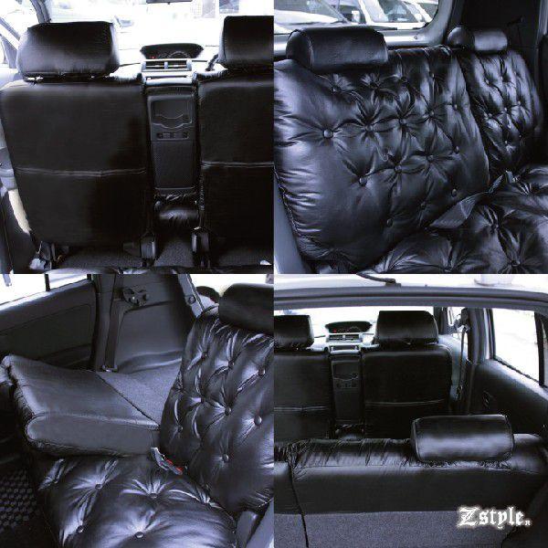 z-style トヨタ bB グラマラス シートカバー 車種専用レザー ブラック 