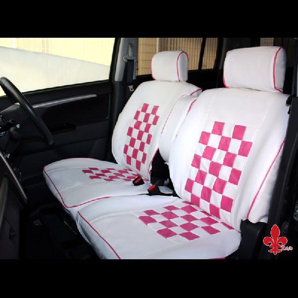 ジムニー ジムニーシエラに！軽自動車汎用★ピンクマニアシートカバー《ホワイト＆ピンク》 【汎用シートカバー】 zsscscpmwjimシートカバー zstyle 通販