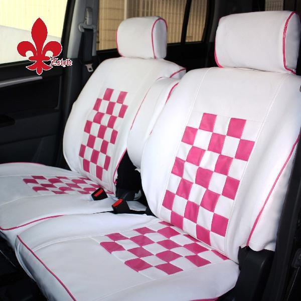 ワゴンRに 軽自動車汎用 ピンクマニアシートカバー ホワイト＆ピンク zsscscpmwwagonr シートカバー z