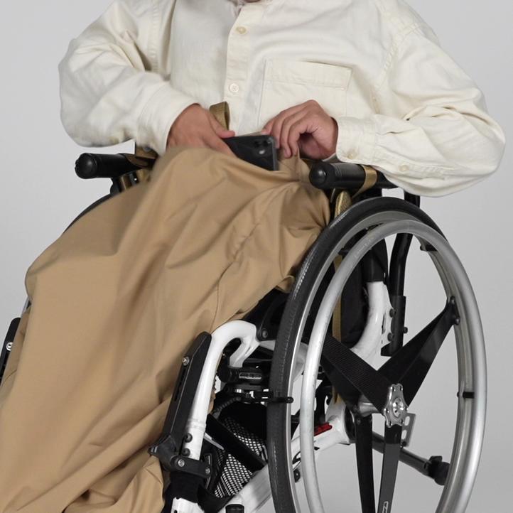 ケアウィル] レインウェア【上下セット】車椅子、防寒、上下分離、蒸れ