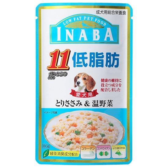 いなば 11歳からの 低脂肪パウチ とりささみ 温野菜 80g ドッグフード ウェットフード レトルトパウチ 高齢犬用 いなば ペットフード ドックフード カレッツァ 犬用品 ドッグフード 通販 Yahoo ショッピング