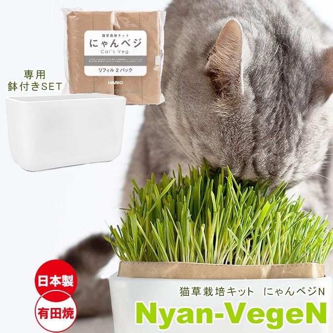 Hario 猫草栽培キット にゃんベジセット N ハリオ 栽培キット 毛玉 ヘアボール えん麦 猫のおやつ 猫用品 ku カレッツァ 犬用品 ドッグフード 通販 Yahoo ショッピング