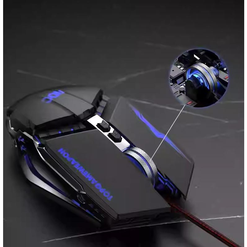 AOC メカニカルゲーミングマウス RGB ライト アルミフレーム DPI調節