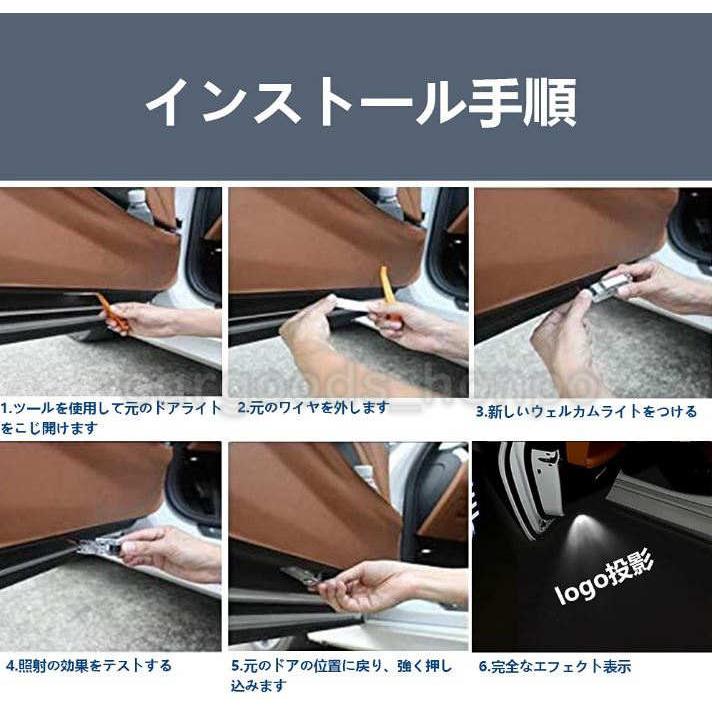 アウディ カーテシランプ Audi LED プロジェクター 左右2個 アウディ カーテシランプ Audi LED プロジェクター 左右2個