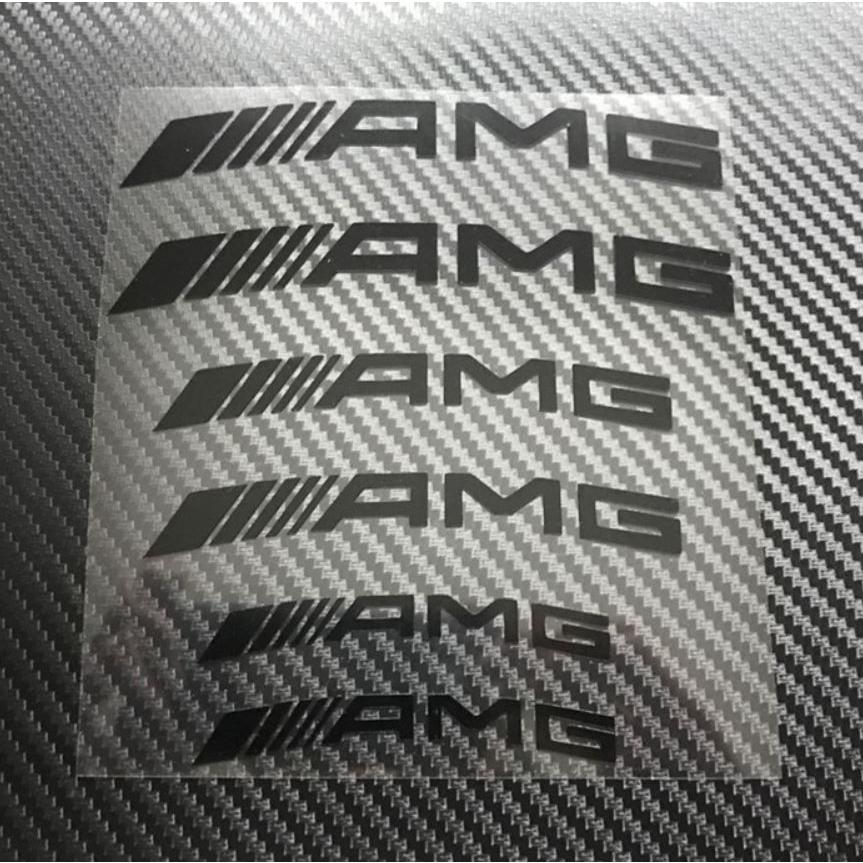 ベンツ AMG ブレーキキャリパー ステッカー 6枚セット シール 耐熱デカール 平行タイプ/湾曲タイプ ブラック/シルバー 足回り｜cargoods-honpo｜02