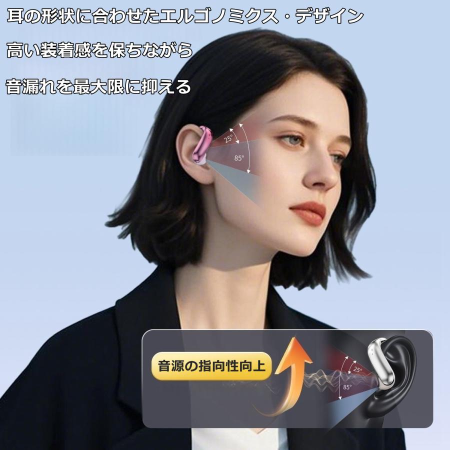 MONSTER ワイヤレスイヤホン オープンイヤー 耳掛け チタン合金 ノイズ