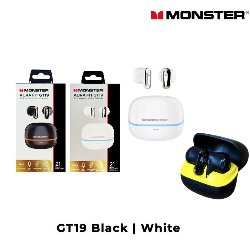 MONSTER MONSTER AURA FIT GT19 イヤホン ハーフインイヤー セミ