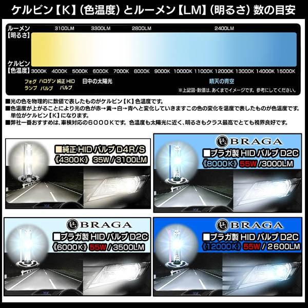 170.180マジェスタ/55Ｗ・6000K/D2C・D2R.D2S共用 タイプ2/純正交換HIDバルブ2個セット/バーナー｜cargoodsya-shopping｜05