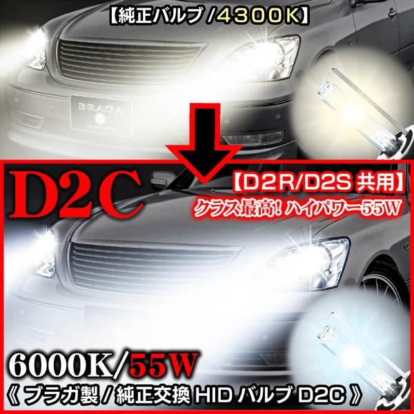 CX-7.MPV/55Ｗ・6000K/D2C・D2R.D2S共用 タイプ2/純正交換HIDバルブ2個セット｜cargoodsya-shopping｜03
