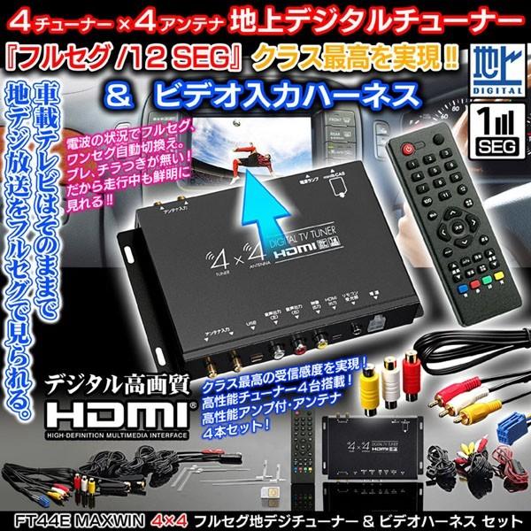 超大特価 フルセグ地デジチューナーft44e カローラ H14 9 H18 10 Vhi T10 Hdmi 4 4 ビデオ入力ハーネス２点セット 純正 車載テレビ用 人気特価激安 Royalheritage Jo