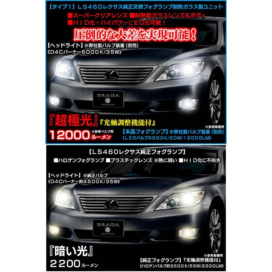 T 1 Hs 10系前期レクサス 純正交換フォグランプ耐熱ガラスレンズ製ユニット左右セット防水 Hid化 Led化に最適 H8 H11 H16 車検対応 ブラガ T1 Fog Lamp Lexus 7 カーグッズ屋ショッピング 通販 Yahoo ショッピング