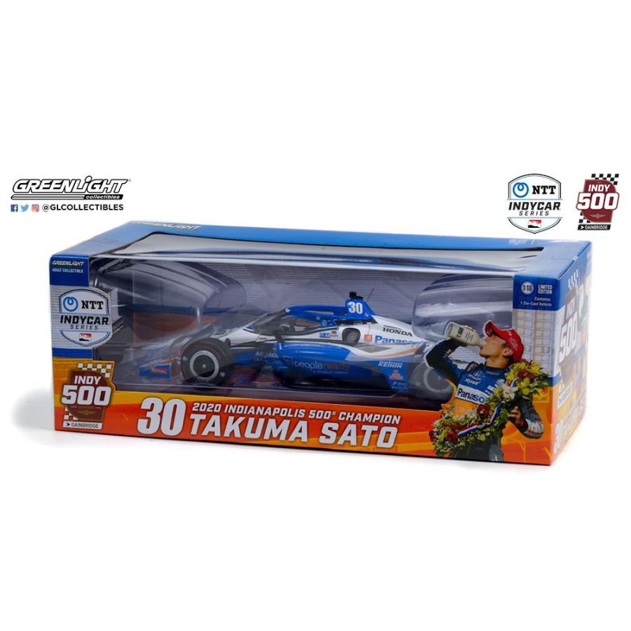 GREENLIGHT 1/18 INDYCAR 2020 インディ 500 優勝車 佐藤琢磨 No.30 