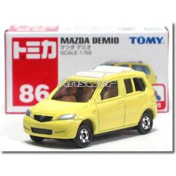 マツダ（Mazda） 【旧番】トミカ086 デミオ イエロー ※新車シール
