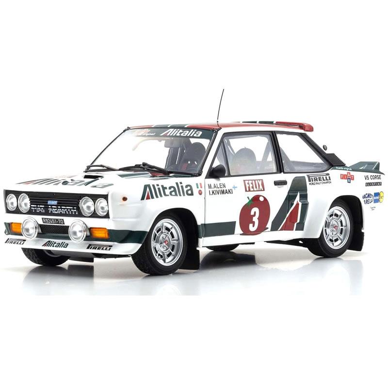 アバルト（ABARTH） 京商 1/18 フィアット 131 ラリー No.3 1000湖