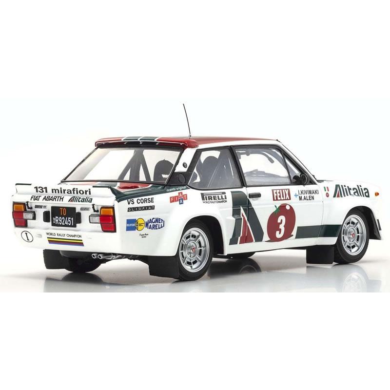 アバルト（ABARTH） 京商 1/18 フィアット 131 ラリー No.3 1000湖
