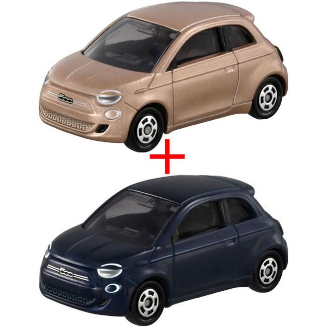 2台セットタカラトミー トミカ No.16 フィアット 500e 初回特別仕様