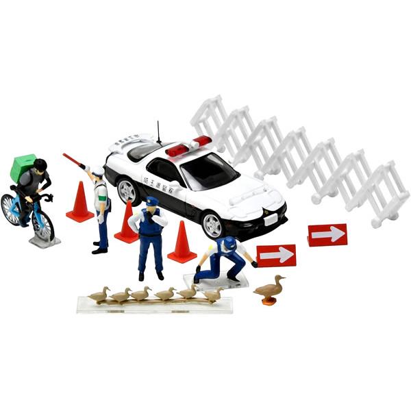 警察グッズ　パトロールカー 車長 記章セット ジオコレ トミーテック ジオコレ64 #カースナップ 16b 警察2 (TLV-NEO
