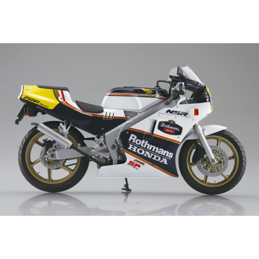 ホンダ アオシマ 1/12 NSR250R 1988 (MC18型) ロスマンズカラー【塗装 