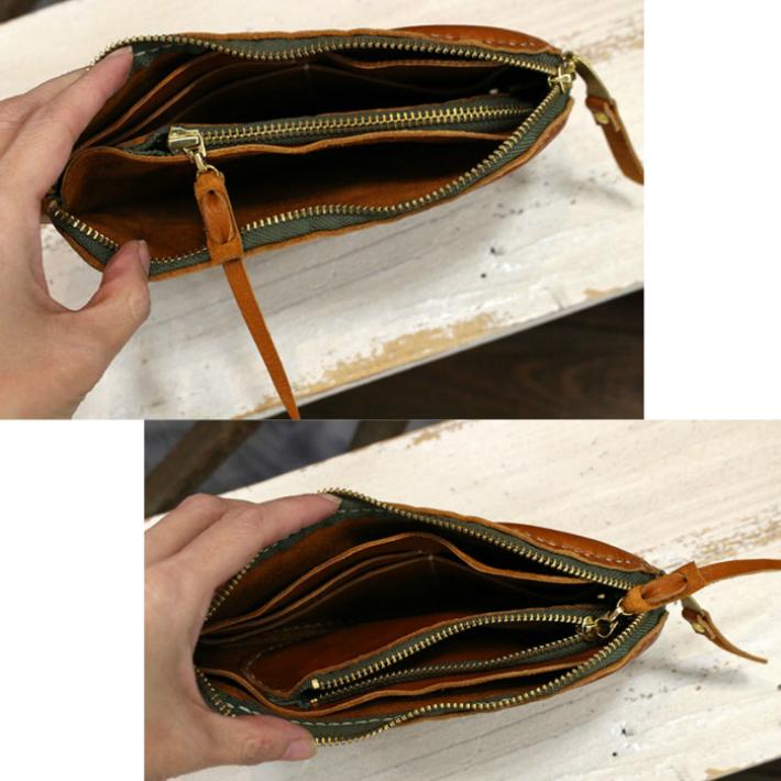 長財布 本革 レザー 薄い 日本製 ハンドメイド 男女兼用 slowH