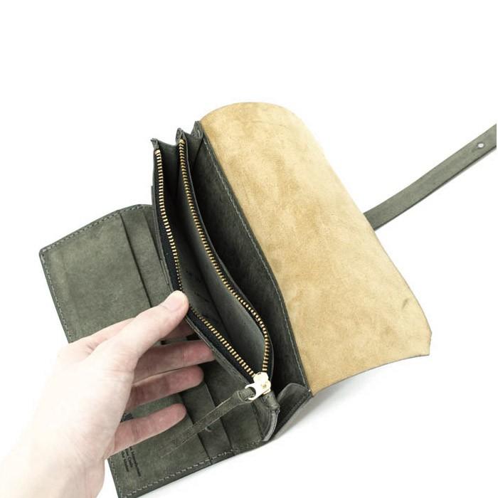 saranam サラナン 江戸財布 レディース メンズ  本革 クードゥー プエブロレザー ワイド 通帳 日本製 プレゼント  SG991359の画像
