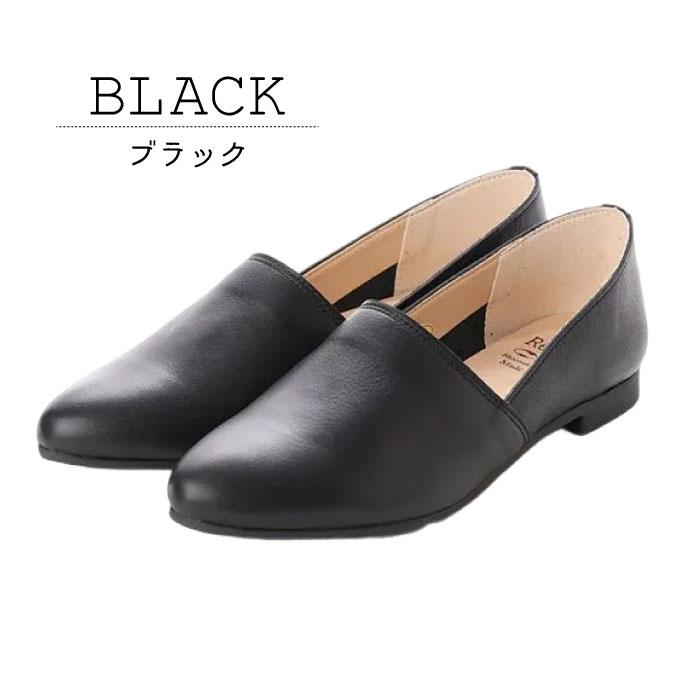 Recipe（レシピ） フラットシューズ レディース 本革 レザー 柔らかい