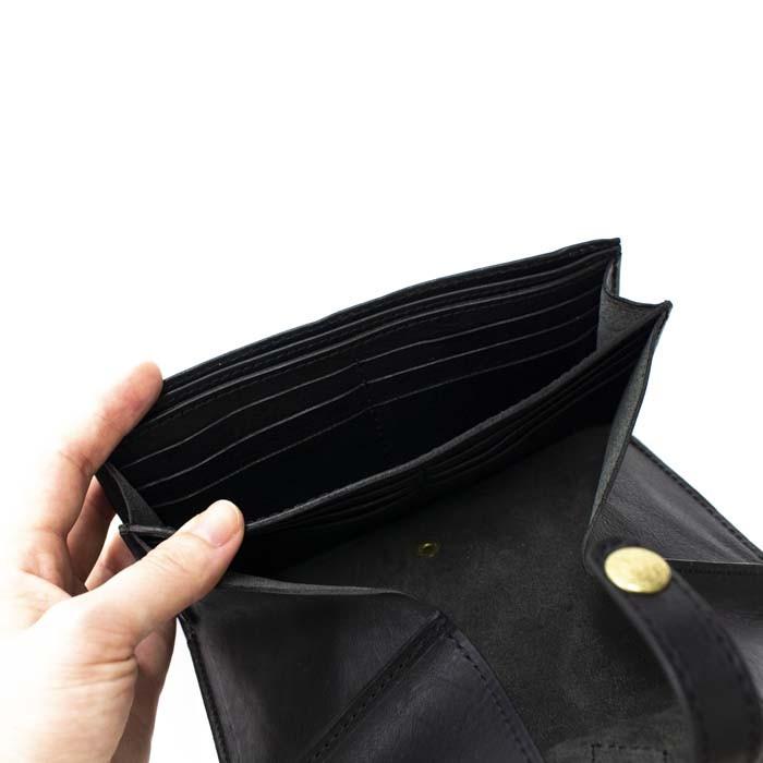 saranam サラナン 長財布 スナップハコサイフ レディース メンズ 本革