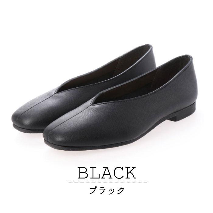 Recipe（レシピ） 靴 パンプス レディース Vカット 本革 レザー