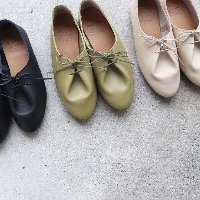 フロントタックシューズ レシピ Recipe 靴 レディース 大人 本革