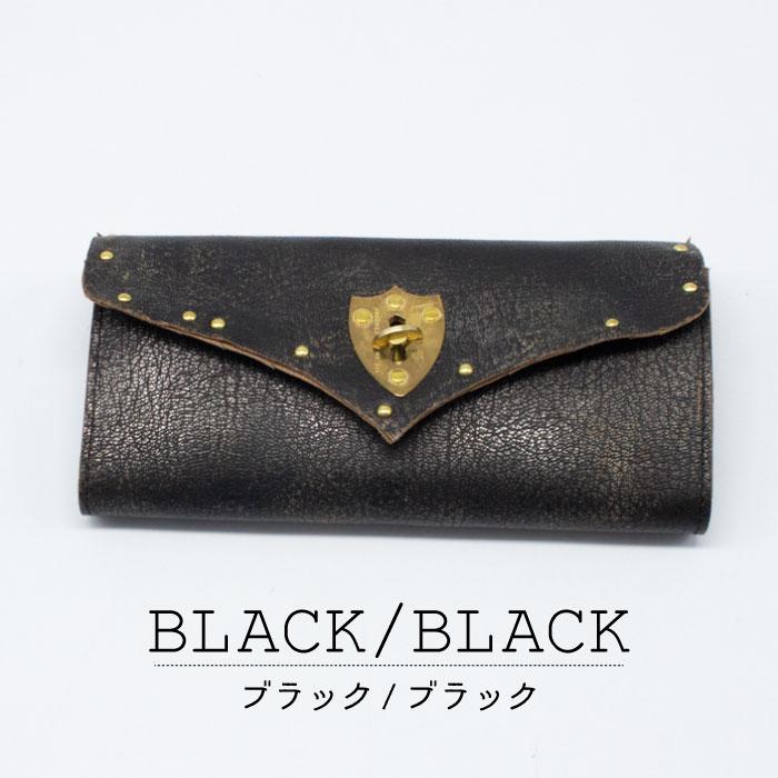 saranam サラナン 」長財布 レディース メンズ 牛革 カシメ 切りっ