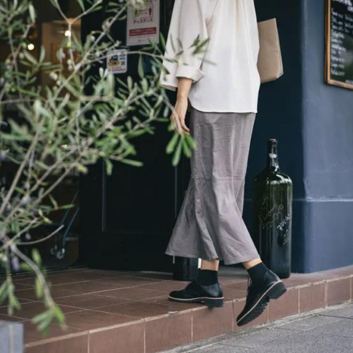 Recipe（レシピ） マニッシュシューズ レディース 本革 牛革 ラウンド