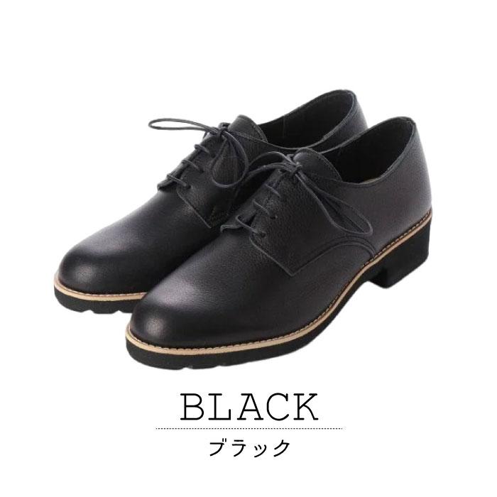 Recipe（レシピ） マニッシュシューズ レディース 本革 牛革 ラウンド