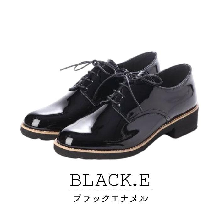 Recipe（レシピ） マニッシュシューズ レディース 本革 牛革 ラウンド